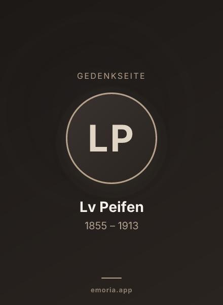 Gedenkportrait von Lv Peifen