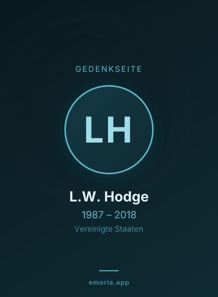 Gedenkportrait von L.W. Hodge