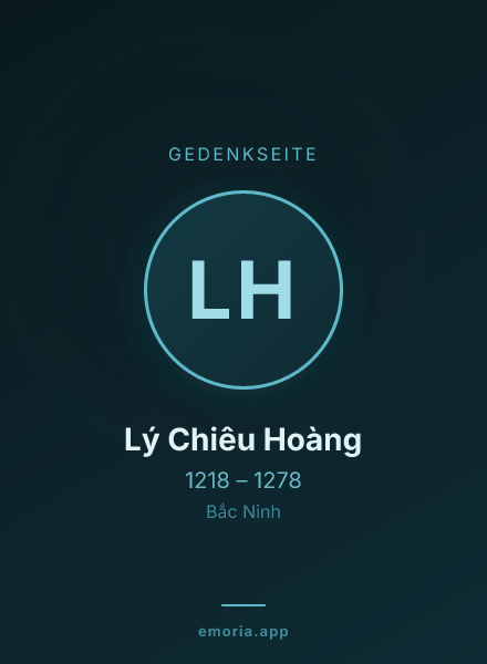 Gedenkportrait von Lý Chiêu Hoàng