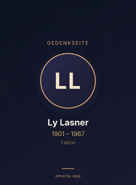Gedenkportrait von Ly Lasner