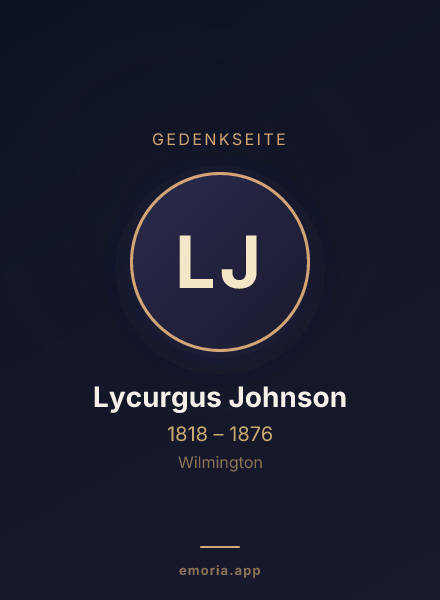 Gedenkportrait von Lycurgus Johnson