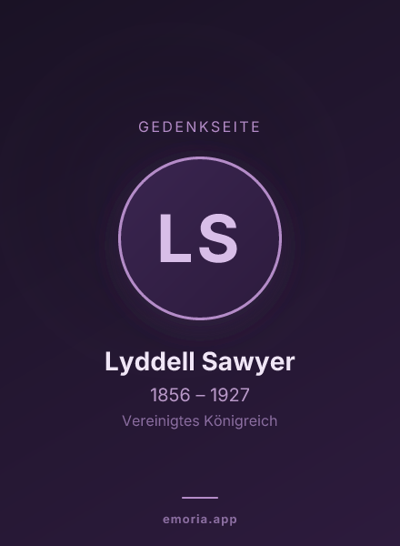 Gedenkportrait von Lyddell Sawyer