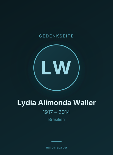 Gedenkportrait von Lydia Alimonda Waller