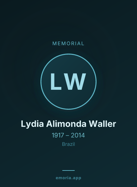 Memorial portrait of Lydia Alimonda Waller