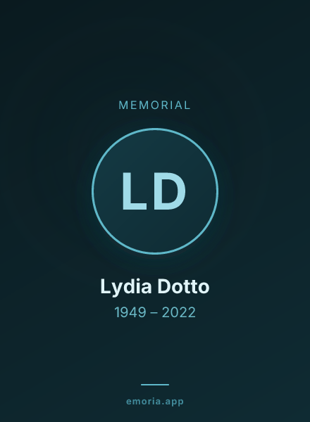 Memorial portrait of Lydia Dotto