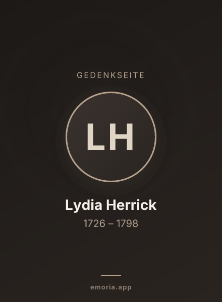 Gedenkportrait von Lydia Herrick