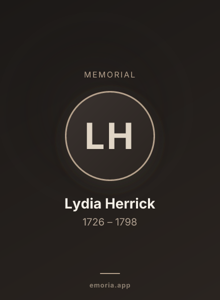 Memorial portrait of Lydia Herrick