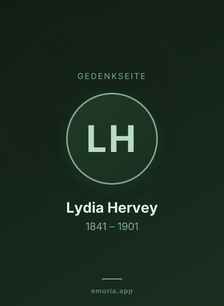 Gedenkportrait von Lydia Hervey