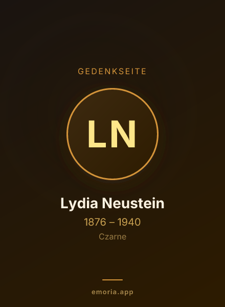 Gedenkportrait von Lydia Neustein