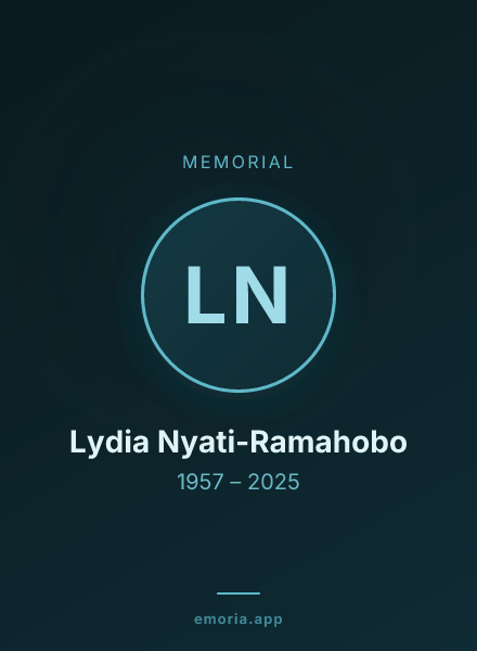 Memorial portrait of Lydia Nyati-Ramahobo