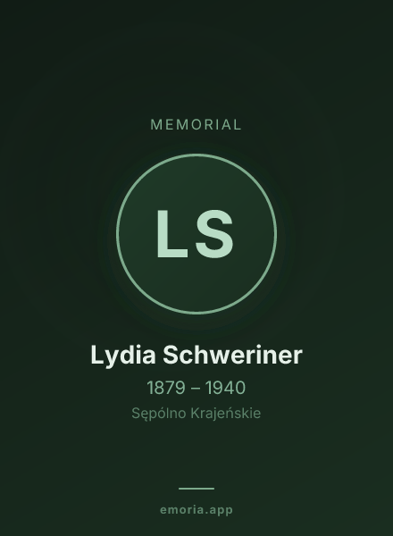Memorial portrait of Lydia Schweriner