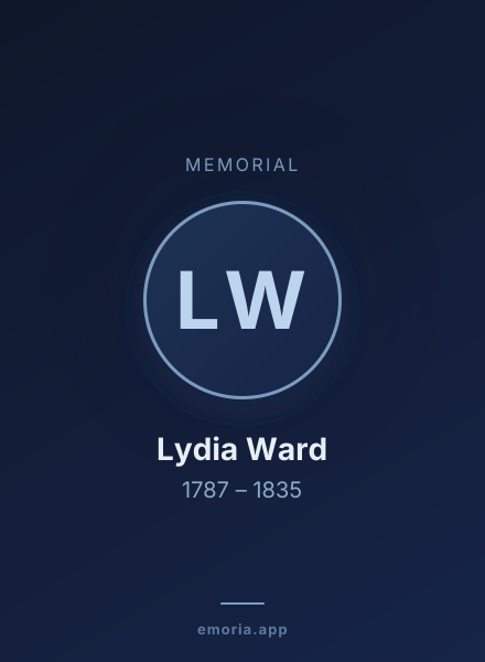 Memorial portrait of Lydia Ward