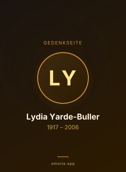 Gedenkportrait von Lydia Yarde-Buller