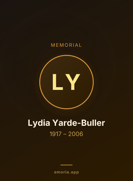 Memorial portrait of Lydia Yarde-Buller