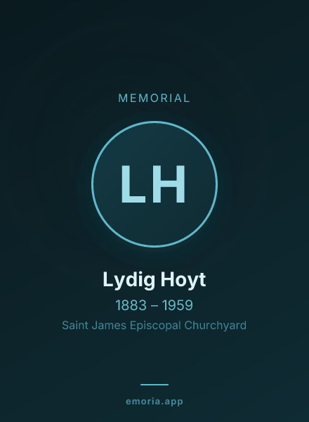 Memorial portrait of Lydig Hoyt