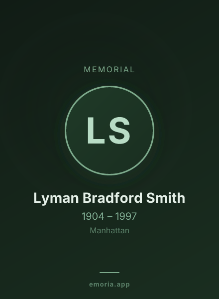 Memorial portrait of Lyman Bradford Smith