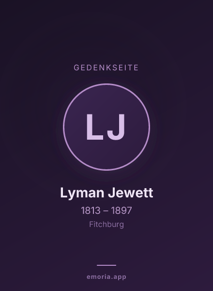 Gedenkportrait von Lyman Jewett