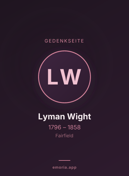 Gedenkportrait von Lyman Wight