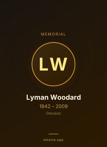 Memorial portrait of Lyman Woodard