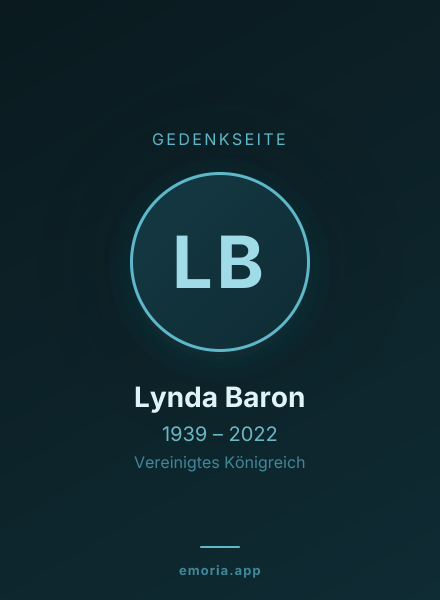 Gedenkportrait von Lynda Baron