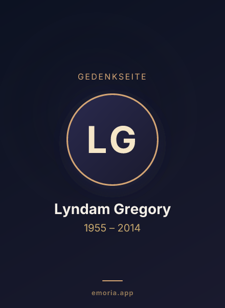 Gedenkportrait von Lyndam Gregory