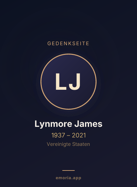 Gedenkportrait von Lynmore James