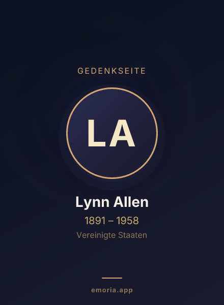 Gedenkportrait von Lynn Allen
