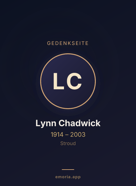 Gedenkportrait von Lynn Chadwick