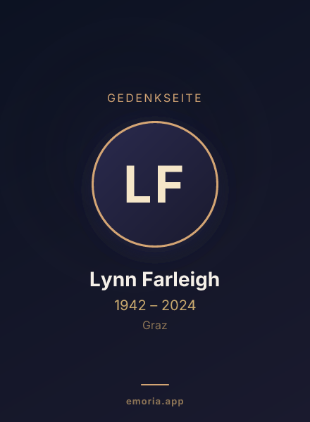 Gedenkportrait von Lynn Farleigh