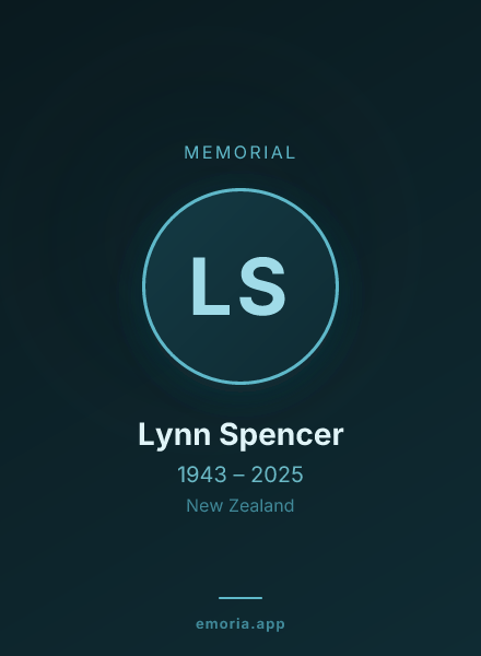 Memorial portrait of Lynn Spencer