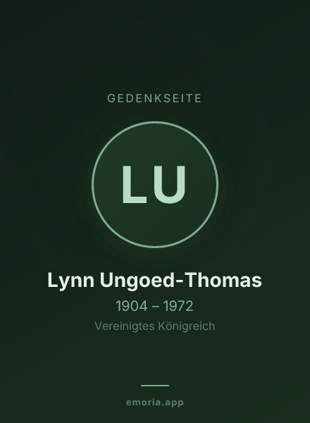 Gedenkportrait von Lynn Ungoed-Thomas