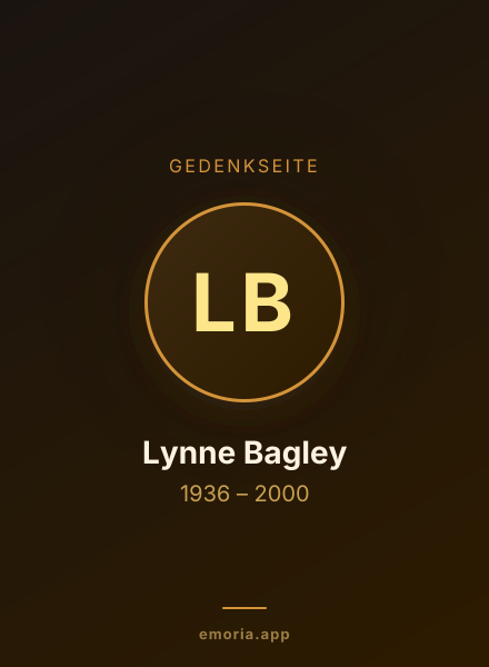 Gedenkportrait von Lynne Bagley