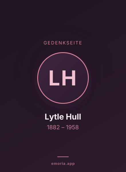 Gedenkportrait von Lytle Hull