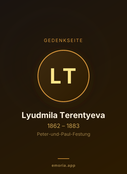 Gedenkportrait von Lyudmila Terentyeva