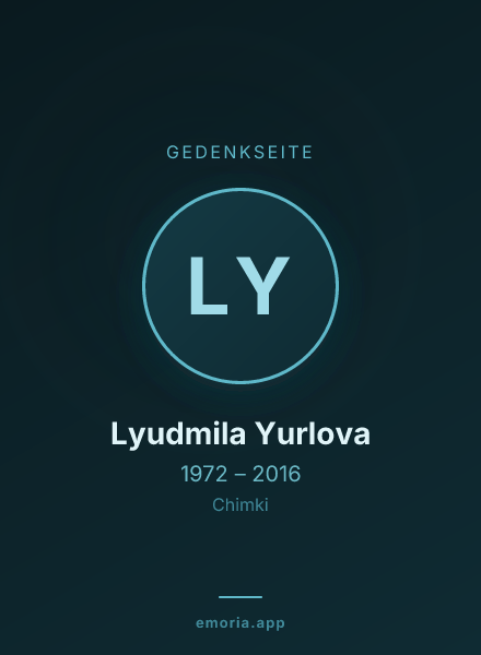 Gedenkportrait von Lyudmila Yurlova