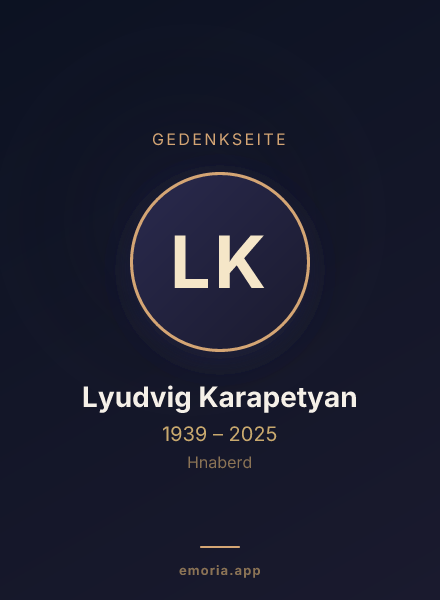 Gedenkportrait von Lyudvig Karapetyan