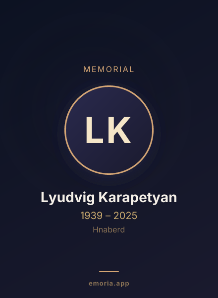 Memorial portrait of Lyudvig Karapetyan