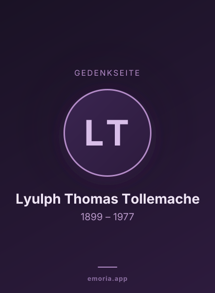 Gedenkportrait von Lyulph Thomas Tollemache