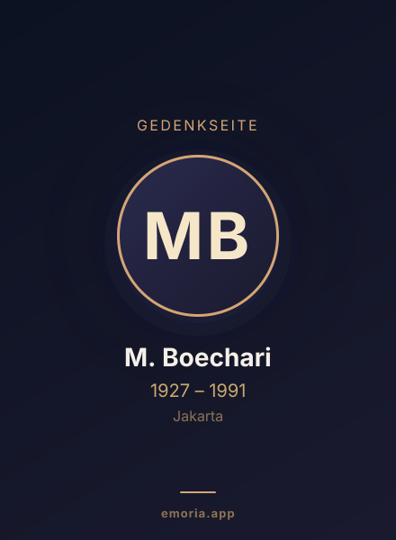 Gedenkportrait von M. Boechari