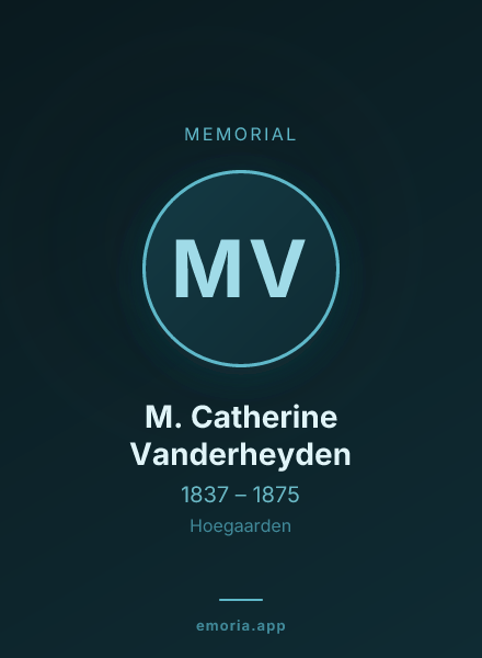 Memorial portrait of M. Catherine Vanderheyden