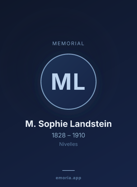 Memorial portrait of M. Sophie Landstein