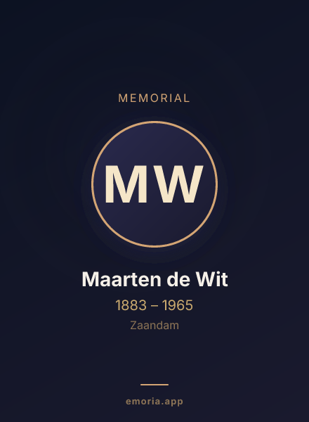 Memorial portrait of Maarten de Wit
