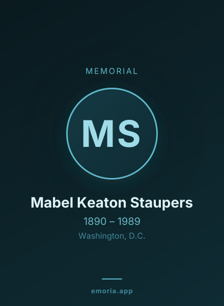 Memorial portrait of Mabel Keaton Staupers