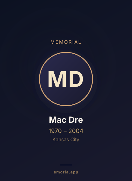 Memorial portrait of Mac Dre
