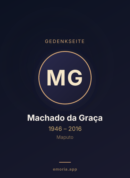 Gedenkportrait von Machado da Graça