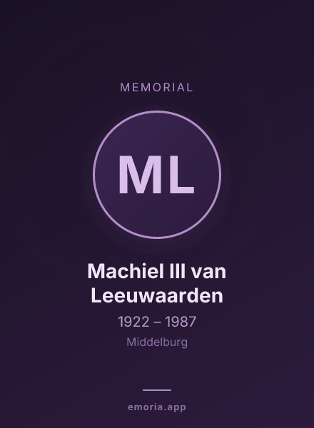Memorial portrait of Machiel III van Leeuwaarden