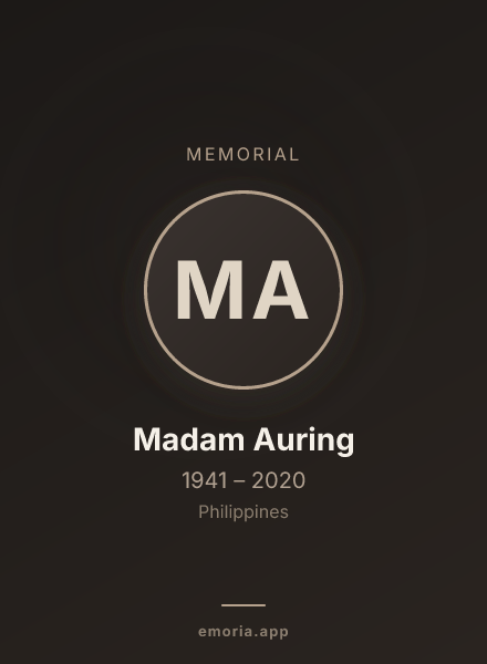 Memorial portrait of Madam Auring