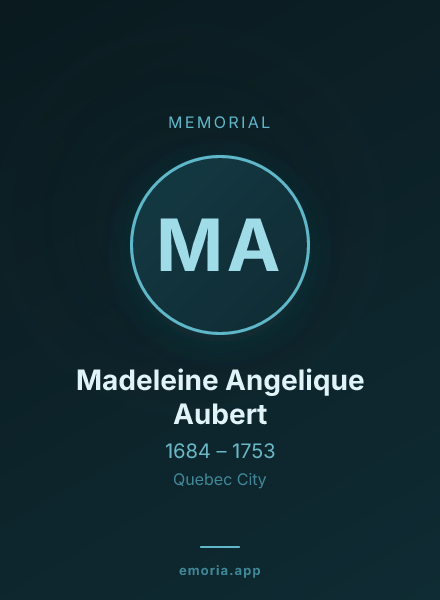 Memorial portrait of Madeleine Angelique Aubert