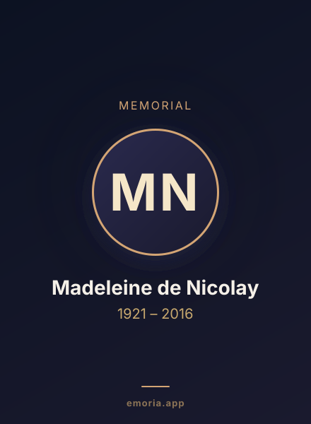 Memorial portrait of Madeleine de Nicolay