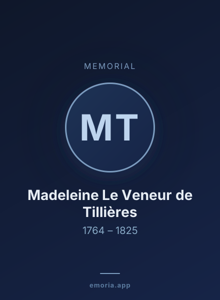 Memorial portrait of Madeleine Le Veneur de Tillières